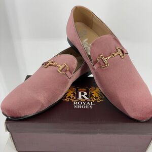 Royal shoes Elegant Dusty Rose Velvet Loafers